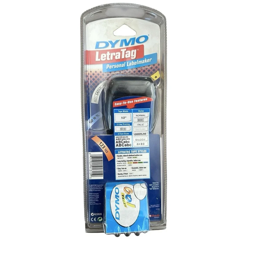 Vintage DYMO LetraTag Personal Labelmaker 2003 NEW